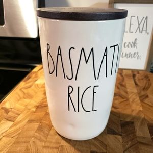 Rae Dunn Ceramic Basmati Rice Cellar